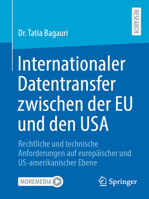 cover image of Internationaler Datentransfer zwischen der EU und den USA